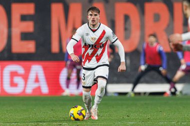 Josep Chavarria, Estadio de Vallecas 'taki Rayo Vallecano ve Real Valladolid CF takımları arasında LaLiga EA SPORTS maçında görüldü.)