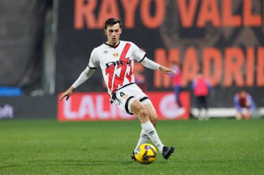 Pedro Diaz, Estadio de Vallecas 'ta Rayo Vallecano ve Real Valladolid CF takımları arasında LaLiga EA SPORTS maçında görüldü (Maciej Rogowski)