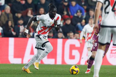 Pathe Ismael Ciss, LaLiga EA SPORTS maçında Rayo Vallecano ve Real Valladolid CF takımları arasında Estadio de Vallecas 'ta görüldü (Maciej Rogowski)