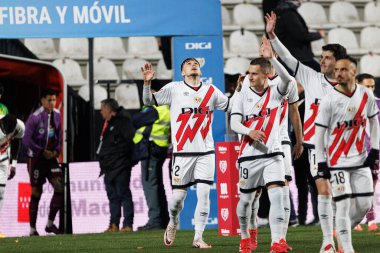Andriei Ratiu, LaLiga EA SPORTS maçında Rayo Vallecano ve Real Valladolid CF takımları arasında Estadio de Vallecas (Maciej Rogowski)