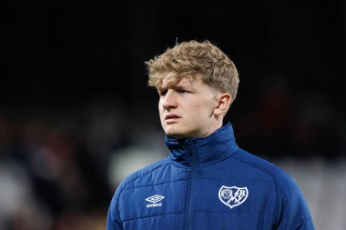 Estadio de Vallecas 'da Rayo Vallecano ve Real Valladolid CF takımları arasında oynanan LaLiga EA SPORTS maçı sırasında Pelayo Fernandez görüldü (Maciej Rogowski)