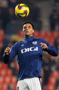 Etienne Etoo Pineda, LaLiga EA SPORTS maçında Rayo Vallecano ve Real Valladolid CF takımları arasında Estadio de Vallecas (Maciej Rogowski)