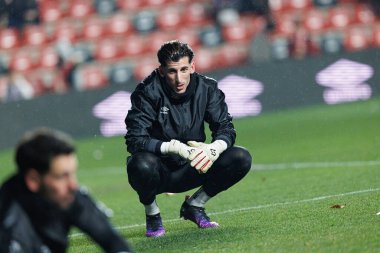 Dani Cardenas, Estadio de Vallecas 'ta Rayo Vallecano ve Real Valladolid CF takımları arasında oynanan LaLiga EA SPORTS maçı sırasında görüldü (Maciej Rogowski)