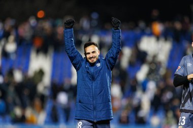 Alvaro Garcia Rivera, Estadio Municipal de Butarque 'da CD Leganes ve Rayo Vallecano takımları arasında LaLiga EA SPORTS maçı sırasında görüldü (Maciej Rogowski)