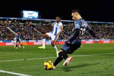 Alvaro Garcia Rivera, Estadio Municipal de Butarque 'da CD Leganes ve Rayo Vallecano takımları arasında LaLiga EA SPORTS maçı sırasında görüldü (Maciej Rogowski)