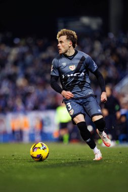 Josep Chavarria, Estadio Municipal de Butarque 'da CD Leganes ve Rayo Vallecano takımları arasında LaLiga EA SPORTS maçı sırasında görüldü (Maciej Rogowski)