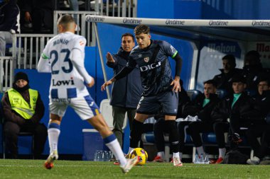 Andrei Ratiu, Estadio Municipal de Butarque 'da CD Leganes ve Rayo Vallecano takımları arasında LaLiga EA SPORTS maçı sırasında görüldü (Maciej Rogowski)