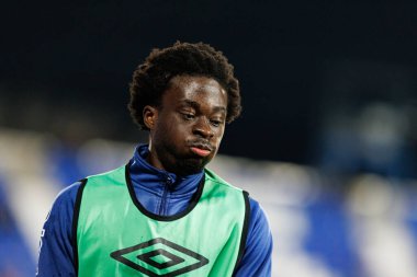 Abdul Mumin Süleyman, LaLiga EA SPORTS maçı sırasında Estadio Municipal de Butarque 'da CD Leganes ve Rayo Vallecano takımları arasında görüldü (Maciej Rogowski)