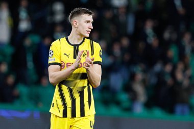 Maximilian Beier, UEFA Şampiyonlar Ligi maçında Sporting CP ve Borussia Dortmund (Maciej Rogowski) takımları arasında görüldü.)