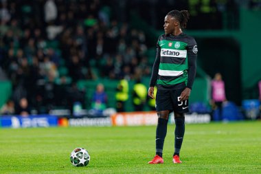 Geovany Quenda UEFA Şampiyonlar Ligi maçında Sporting CP ve Borussia Dortmund (Maciej Rogowski) takımları arasında görüldü.)