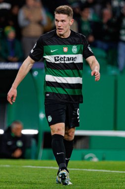 Viktor Gyokeres UEFA Şampiyonlar Ligi maçında Sporting CP ve Borussia Dortmund (Maciej Rogowski)