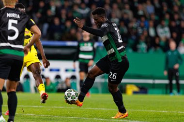 Ousmane Diomande, UEFA Şampiyonlar Ligi maçında Sporting CP ve Borussia Dortmund (Maciej Rogowski)