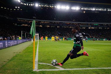 Geovany Quenda UEFA Şampiyonlar Ligi maçında Sporting CP ve Borussia Dortmund (Maciej Rogowski) takımları arasında görüldü.)