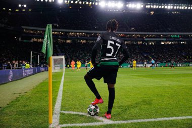 Geovany Quenda UEFA Şampiyonlar Ligi maçında Sporting CP ve Borussia Dortmund (Maciej Rogowski) takımları arasında görüldü.)