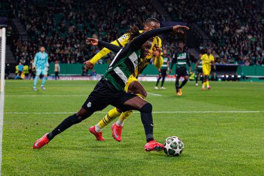 Geovany Quenda ve Jamie Gittens, UEFA Şampiyonlar Ligi maçında Sporting CP ve Borussia Dortmund (Maciej Rogowski) takımları arasında görüldü.)