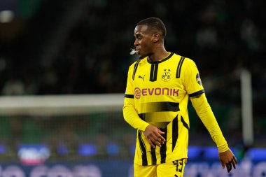 Jamie Gittens UEFA Şampiyonlar Ligi maçında Sporting CP ve Borussia Dortmund (Maciej Rogowski) takımları arasında görüldü)