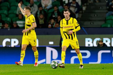 Pascal Gross, Sporting CP ve Borussia Dortmund (Maciej Rogowski) takımları arasında oynanan UEFA Şampiyonlar Ligi maçında görüldü.)
