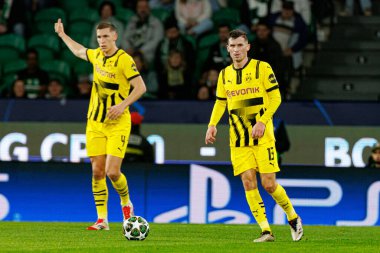 Pascal Gross, Sporting CP ve Borussia Dortmund (Maciej Rogowski) takımları arasında oynanan UEFA Şampiyonlar Ligi maçında görüldü.)