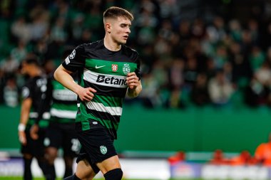 Ivan Fresneda UEFA Şampiyonlar Ligi maçında Sporting CP ve Borussia Dortmund (Maciej Rogowski) takımları arasında görüldü.)