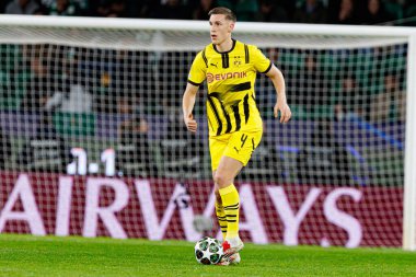 Nico Schlotterbeck UEFA Şampiyonlar Ligi maçında Sporting CP ve Borussia Dortmund (Maciej Rogowski) takımları arasında görüldü.)