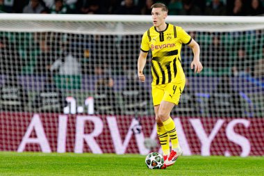 Nico Schlotterbeck UEFA Şampiyonlar Ligi maçında Sporting CP ve Borussia Dortmund (Maciej Rogowski) takımları arasında görüldü.)