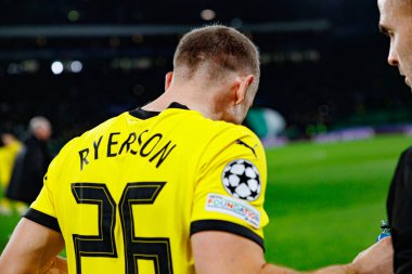 Julian Ryerson UEFA Şampiyonlar Ligi maçında Sporting CP ve Borussia Dortmund (Maciej Rogowski) takımları arasında görüldü.)