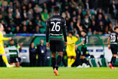 Ousmane Diomande, UEFA Şampiyonlar Ligi maçında Sporting CP ve Borussia Dortmund (Maciej Rogowski)