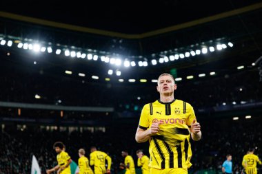 Julian Ryerson UEFA Şampiyonlar Ligi maçında Sporting CP ve Borussia Dortmund (Maciej Rogowski) takımları arasında görüldü.)