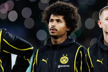 Karim Adeyemi UEFA Şampiyonlar Ligi maçında Sporting CP ve Borussia Dortmund (Maciej Rogowski) takımları arasında görüldü.)