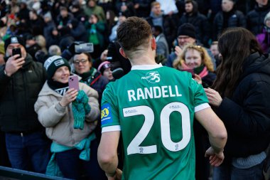 Adam Randell, FA Cup 4. Raundda Home Park Stadyumu 'nda Plymouth Argyle FC ve Liverpool FC takımları arasında görüldü.)