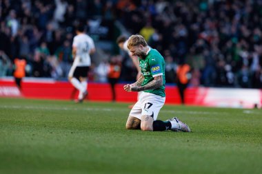 Tymoteusz Puchacz, FA Cup 4. Raundda Home Park Stadyumu 'nda Plymouth Argyle FC ve Liverpool FC takımları arasında görüldü (Maciej Rogowski)