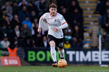 Harvey Elliott FA Cup 4. Raundda Home Park Stadyumu 'nda Plymouth Argyle FC ve Liverpool FC takımları arasında görüldü.)