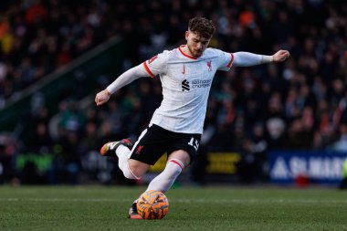 Harvey Elliott FA Cup 4. Raundda Home Park Stadyumu 'nda Plymouth Argyle FC ve Liverpool FC takımları arasında görüldü.)