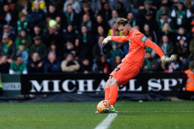 Conor Hazard, FA Cup 4. Raundda Home Park Stadyumu 'nda Plymouth Argyle FC ve Liverpool FC takımları arasında görüldü (Maciej Rogowski)