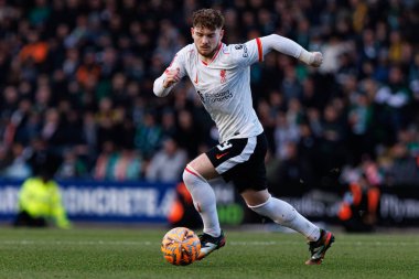 Harvey Elliott FA Cup 4. Raundda Home Park Stadyumu 'nda Plymouth Argyle FC ve Liverpool FC takımları arasında görüldü.)