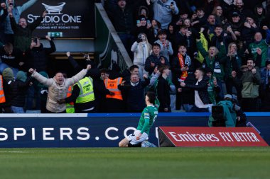 Ryan Hardie, FA Cup 4. Raundda Plymouth Argyle FC ve Liverpool FC takımları arasında Home Park Stadyumu 'nda (Maciej Rogowski)