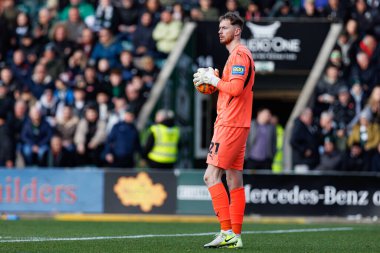 Conor Hazard, FA Cup 4. Raundda Home Park Stadyumu 'nda Plymouth Argyle FC ve Liverpool FC takımları arasında görüldü (Maciej Rogowski)