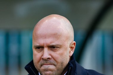 Arne Slot, FA Cup 4. Raundda Home Park Stadyumu 'nda Plymouth Argyle FC ve Liverpool FC takımları arasında görüldü (Maciej Rogowski)