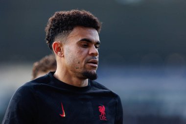 Luis Diaz, FA Cup 4. Raundda Home Park Stadyumu 'nda Plymouth Argyle FC ve Liverpool FC takımları arasında görüldü (Maciej Rogowski)