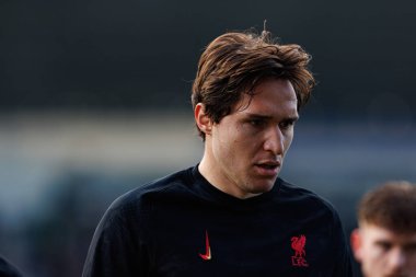 Federico Chiesa FA Cup 4. Raundda Home Park Stadyumu 'nda Plymouth Argyle FC ve Liverpool FC takımları arasında görüldü (Maciej Rogowski)