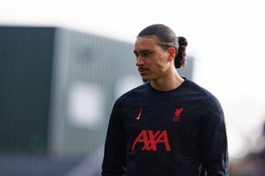 Darwin Nunez FA Cup 4. Raundda Home Park Stadyumu 'nda Plymouth Argyle FC ve Liverpool FC takımları arasında görüldü (Maciej Rogowski)