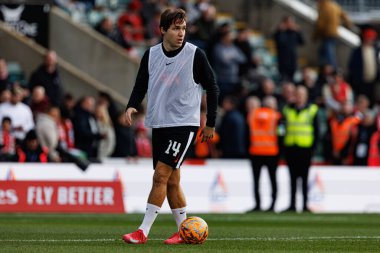 Federico Chiesa FA Cup 4. Raundda Home Park Stadyumu 'nda Plymouth Argyle FC ve Liverpool FC takımları arasında görüldü (Maciej Rogowski)