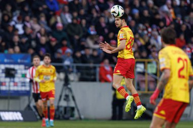 Tomas Silva PKO BP Ekstraklasa maçında Krakovia ve Jagiellonia Bialystok takımları arasında Stadion Cracovii im 'de görüldü. Jozefa Pilsudskiego (Maciej Rogowski)