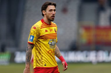 Darko Churlinov PKO BP Ekstraklasa maçında Krakovia ve Jagiellonia Bialystok takımları arasında Stadion Cracovii im 'de görüldü. Jozefa Pilsudskiego (Maciej Rogowski)