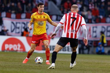 Dusan Stojinoviç PKO BP Ekstraklasa maçında Krakovia ve Jagiellonia Bialystok takımları arasında Stadion Cracovii im 'de görüldü. Jozefa Pilsudskiego (Maciej Rogowski)