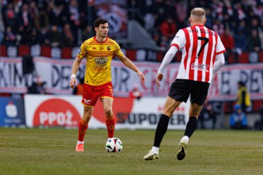 Dusan Stojinoviç PKO BP Ekstraklasa maçında Krakovia ve Jagiellonia Bialystok takımları arasında Stadion Cracovii im 'de görüldü. Jozefa Pilsudskiego (Maciej Rogowski)