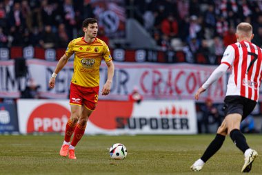 Dusan Stojinoviç PKO BP Ekstraklasa maçında Krakovia ve Jagiellonia Bialystok takımları arasında Stadion Cracovii im 'de görüldü. Jozefa Pilsudskiego (Maciej Rogowski)