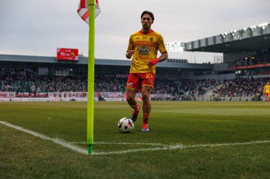 Darko Churlinov PKO BP Ekstraklasa maçında Krakovia ve Jagiellonia Bialystok takımları arasında Stadion Cracovii im 'de görüldü. Jozefa Pilsudskiego (Maciej Rogowski)
