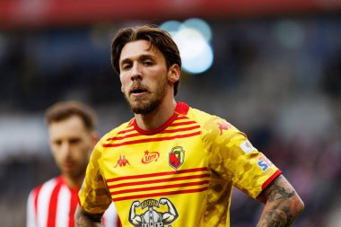 Darko Churlinov PKO BP Ekstraklasa maçında Krakovia ve Jagiellonia Bialystok takımları arasında Stadion Cracovii im 'de görüldü. Jozefa Pilsudskiego (Maciej Rogowski)