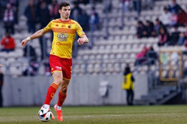 Dusan Stojinoviç PKO BP Ekstraklasa maçında Krakovia ve Jagiellonia Bialystok takımları arasında Stadion Cracovii im 'de görüldü. Jozefa Pilsudskiego (Maciej Rogowski)